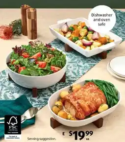 ALDI Oven to Table Bakers with Wooden Stand offer