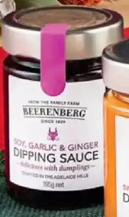 ALDI Beerenberg Soy, Garlic & Ginger Dipping Sauce offer