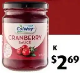 ALDI Colway Cranberry Sauce offer