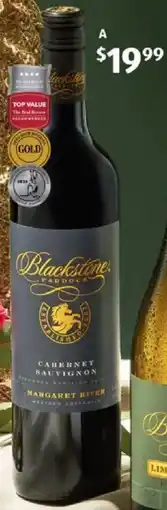 ALDI Blackstone Paddock Margaret River Cabernet Sauvignon 2022 offer