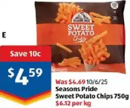 ALDI Seasons Pride Sweet Potato Chips offer