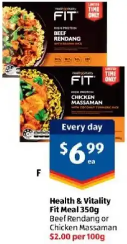 ALDI Health & Vitality Fit Meal offer