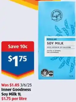 ALDI Inner Goodness Soy Milk offer