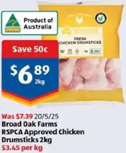 ALDI Broad Oak Farms Chicken Drumsticks offer