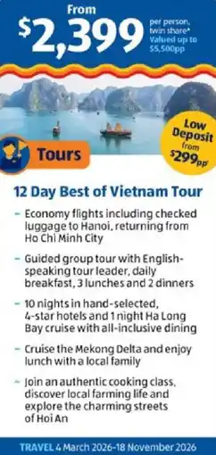 ALDI 12 Day Best of Vietnam Tour offer