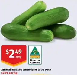 ALDI Australian Baby Cucumbers offer