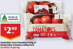ALDI Australian Truss Tomatoes or Market Buy Tomatoes offer