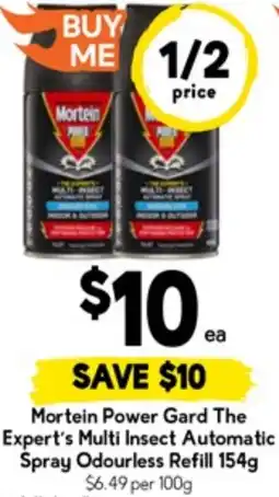 Drakes Mortein Power Gard The Expert's Multi Insect Automatic Spray Odourless Refill offer