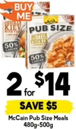 Drakes McCain Pub Size Meals offer