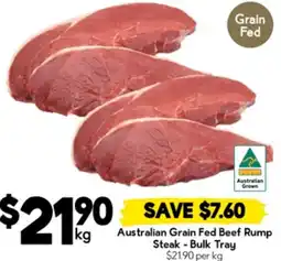 Drakes Australian Grain Fed Beef Rump Steak - Bulk Tray offer