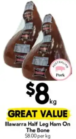 Drakes Illawarra Half Leg Ham On The Bone offer