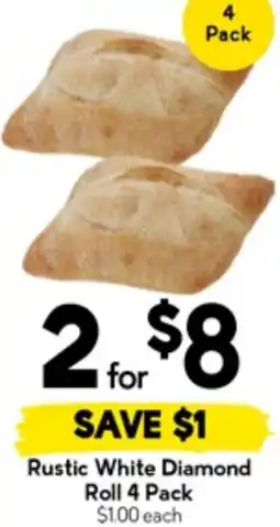 Drakes Rustic White Diamond Roll offer