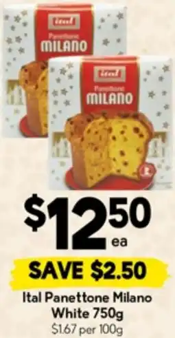 Drakes Ital Panettone Milano White offer