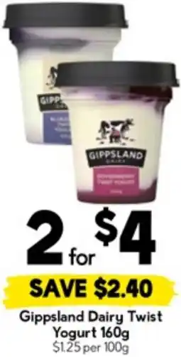 Drakes Gippsland Dairy Twist Yogurt offer