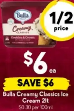 Drakes Bulla Creamy Classics Ice Cream offer