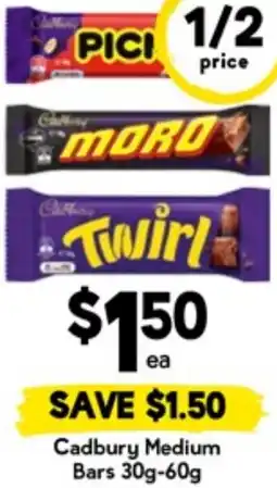 Drakes Cadbury Medium Bars offer