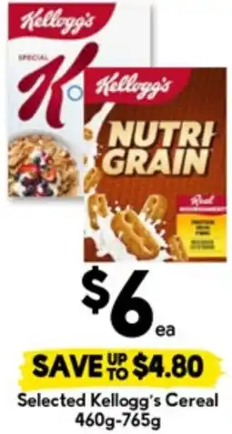 Drakes Selected Kellogg's Cereal offer