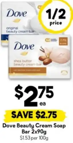 Drakes Dove Beauty Cream Soap Bar offer