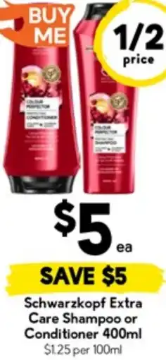 Drakes Schwarzkopf Extra Care Shampoo or Conditioner offer