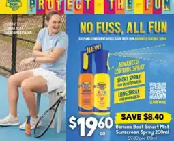 Drakes Banana Boat Smart Mist Sunscreen Spray offer