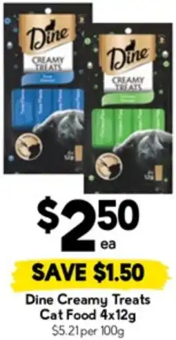 Drakes Dine Creamy Treats Cat Food offer