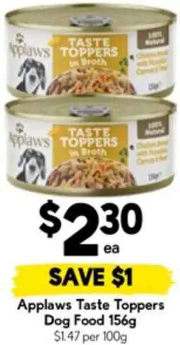 Drakes Applaws Taste Toppers Dog Food offer
