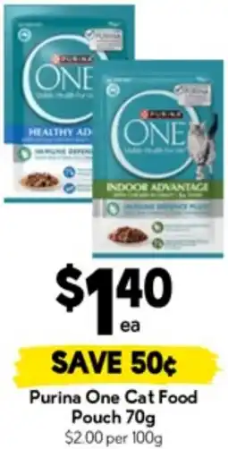 Drakes Purina One Cat Food Pouch offer
