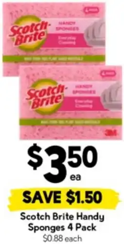 Drakes Scotch Brite Handy Sponges offer