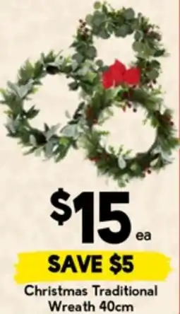 Drakes Christmas Traditional Wreath offer