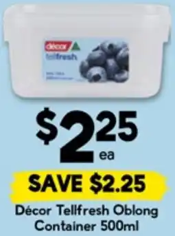 Drakes Décor Tellfresh Oblong Container offer