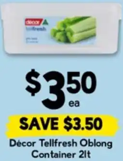 Drakes Décor Tellfresh Oblong Container offer