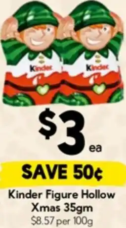 Drakes Kinder Figure Hollow Xmas offer