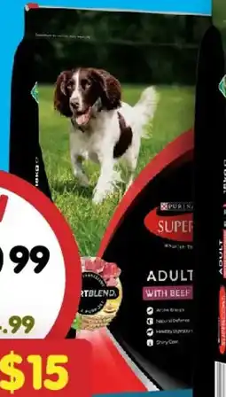 PetO Supercoat Adult Dog Beef Dry Food offer