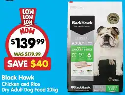 PetO Black Hawk Chicken and Rice Dry Adult Dog Food offer