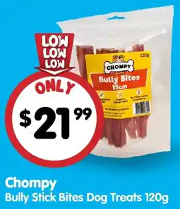 PetO Chompy Bully Stick Bites Dog Treats offer