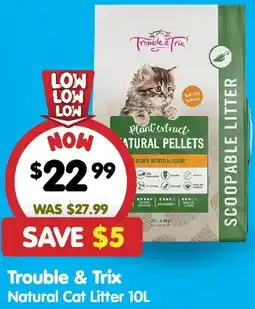 PetO Trouble & Trix Natural Cat Litter offer