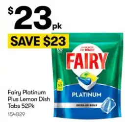 BIG W Fairy platinum plus lemon dish tabs offer