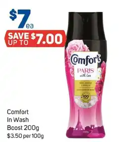 Foodland Comfort in wash boost offer