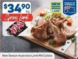 Foodland New season australian lamb rib cutlets offer