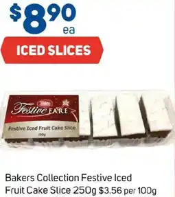 Foodland Bakers collection festive iced fruit cake slice offer