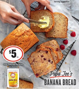 Papa Joe's Banana Bread 700g