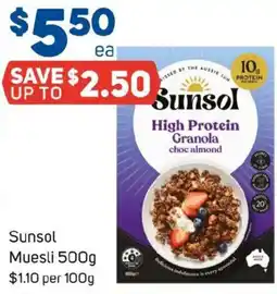Foodland Sunsol muesli offer