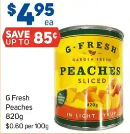 Foodland G fresh peaches offer