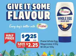 Foodland Praise whole egg mayonnaise offer
