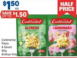 Foodland Continental pasta & sauce offer