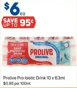 Foodland Prolive pro-biotic drink offer