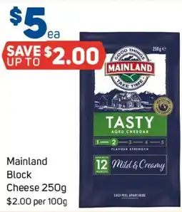 Foodland Mainland block cheese offer