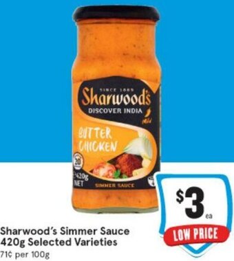 Sharwood's Simmer Sauce 420g