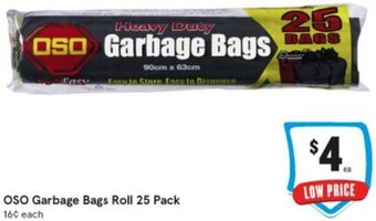 IGA OSO Garbage Bags Roll offer