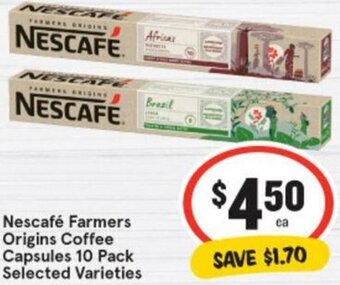 IGA Nescafé Farmers Origins Coffee Capsules offer